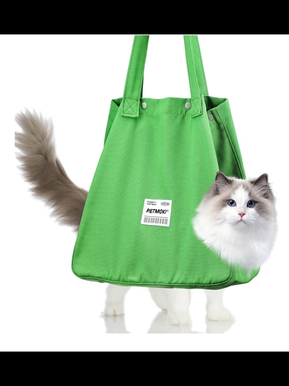 Green Canvas Cat Carrier Tote